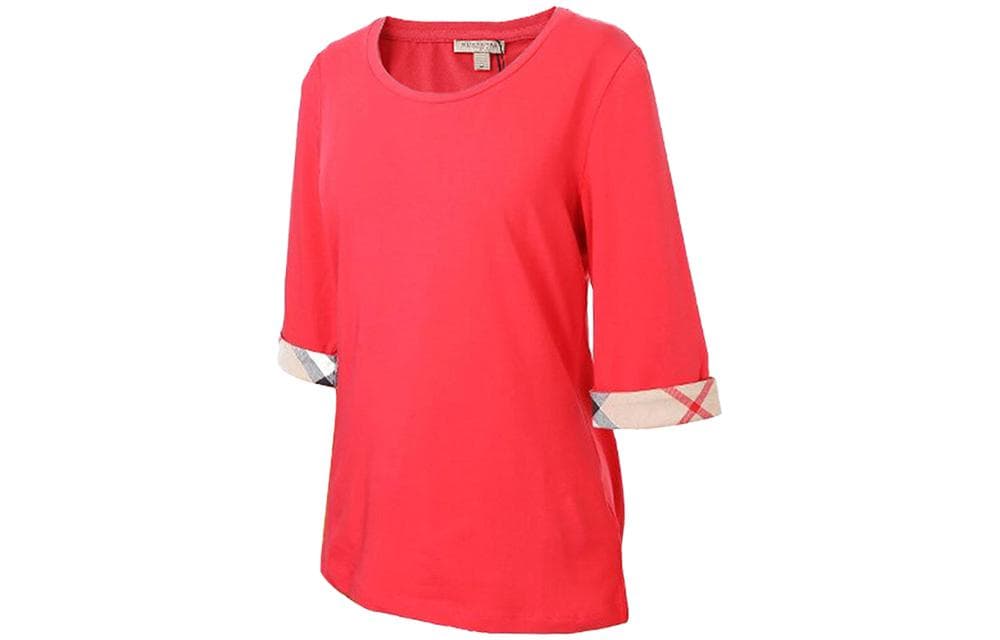 Футболка Burberry Красный Женские T-рубашки - изображение 3