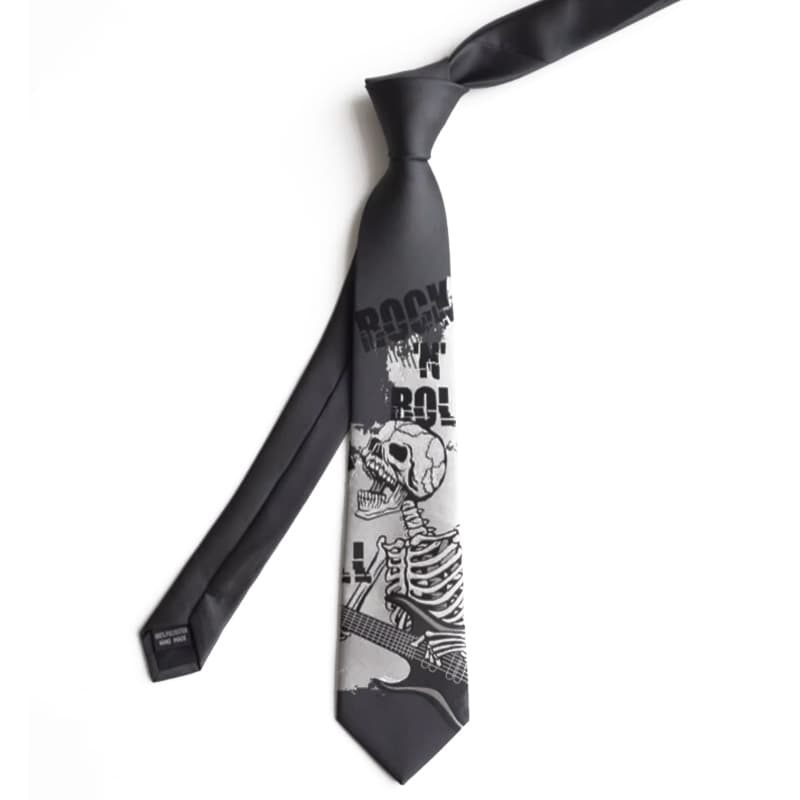 Галстук FREE RABBITⅡ Ties Unisex Dark Gray FREE RABBITⅡ Галстуки Унисекс Темно-серый - изображение 2