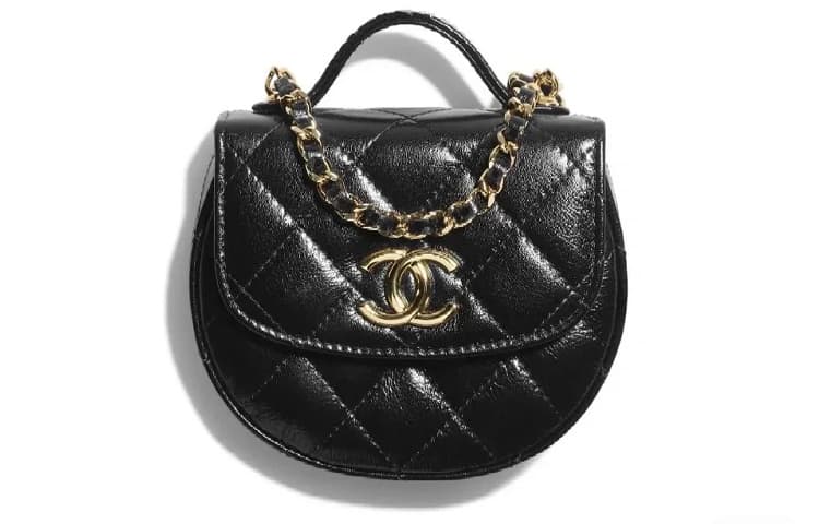 Сумка CHANEL 23A Handle Chain Bag Black - изображение 1
