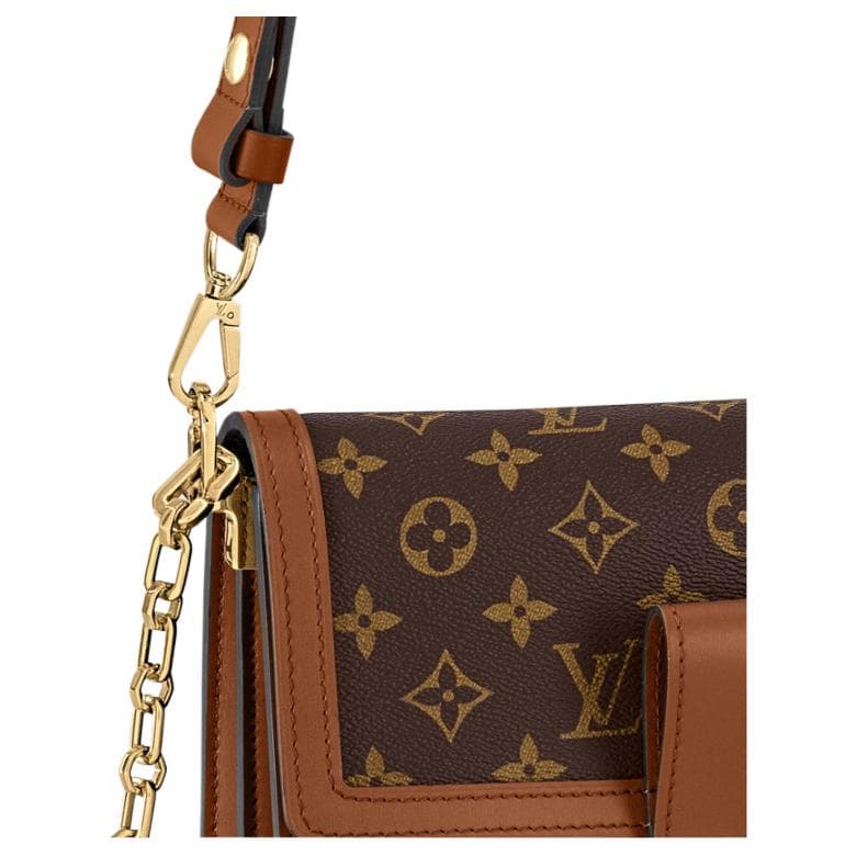 Мини-сумка Louis Vuitton Dauphine MM Brown - изображение 5
