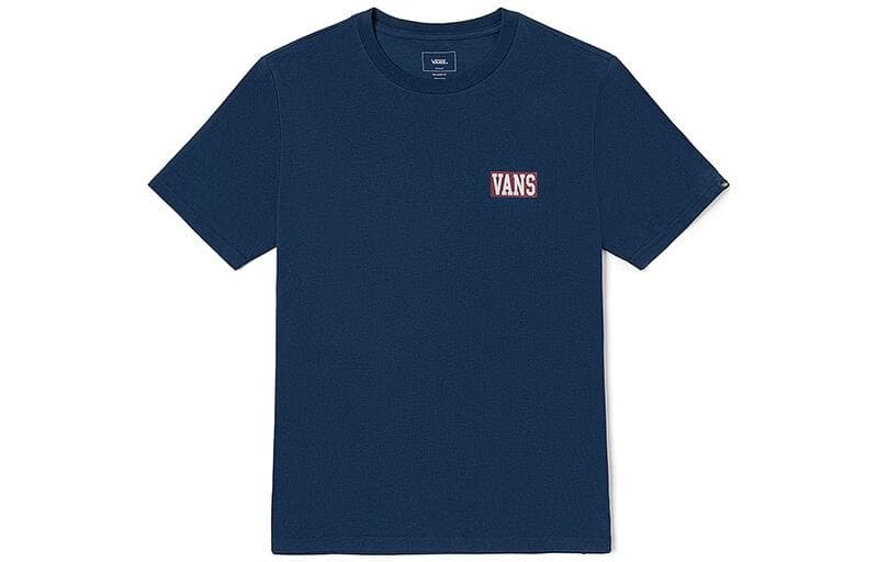 Футболка Vans Off The Wall T-Shirt Унисекс Темно-Синий - изображение 2