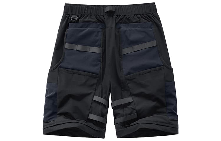 VIP Urban Techwear Collection Черные Мужские Карго Шорты - изображение 2