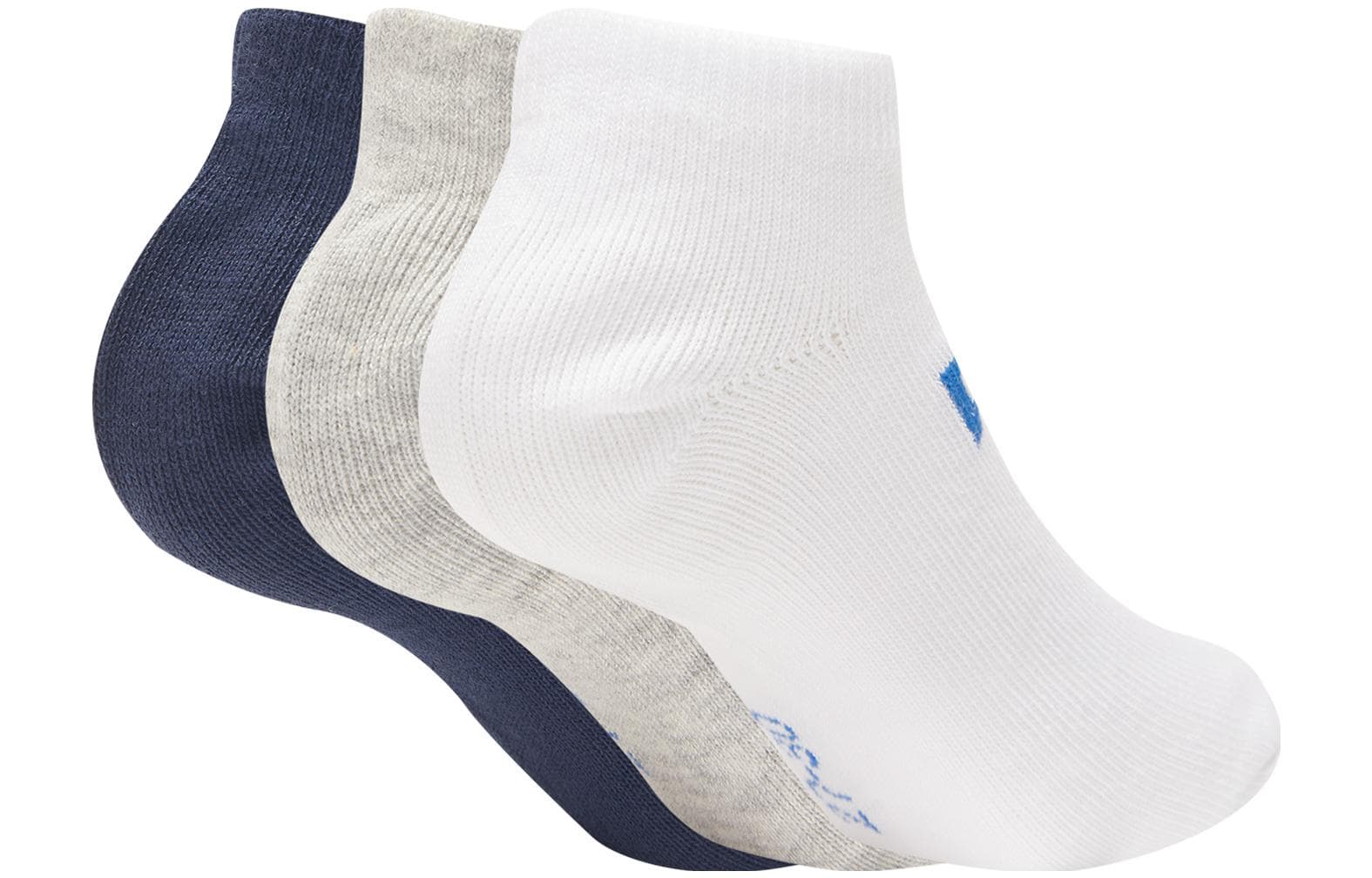 PUMA 3 Pack (Твидовый Синий + Белый + Серый) Унисекс Носки до щиколотки - изображение 2