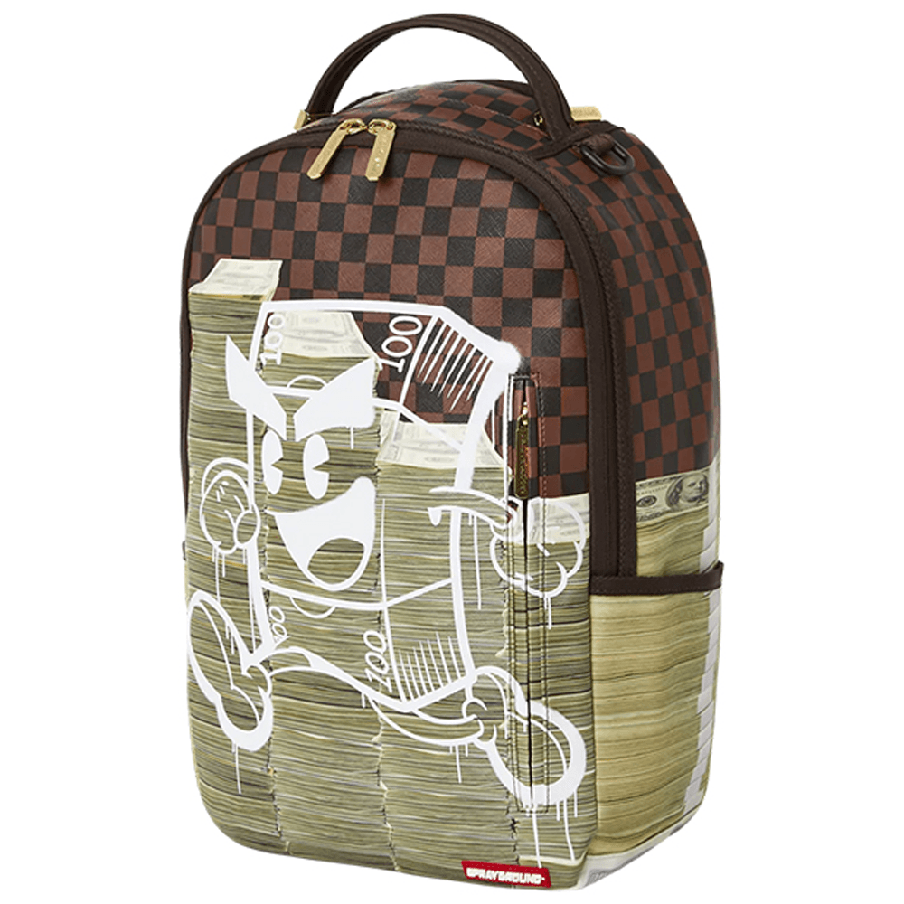 Рюкзак SPRAYGROUND ПВХ Дорожная Сумка Рюкзак Унисекс Коричневый - изображение 3
