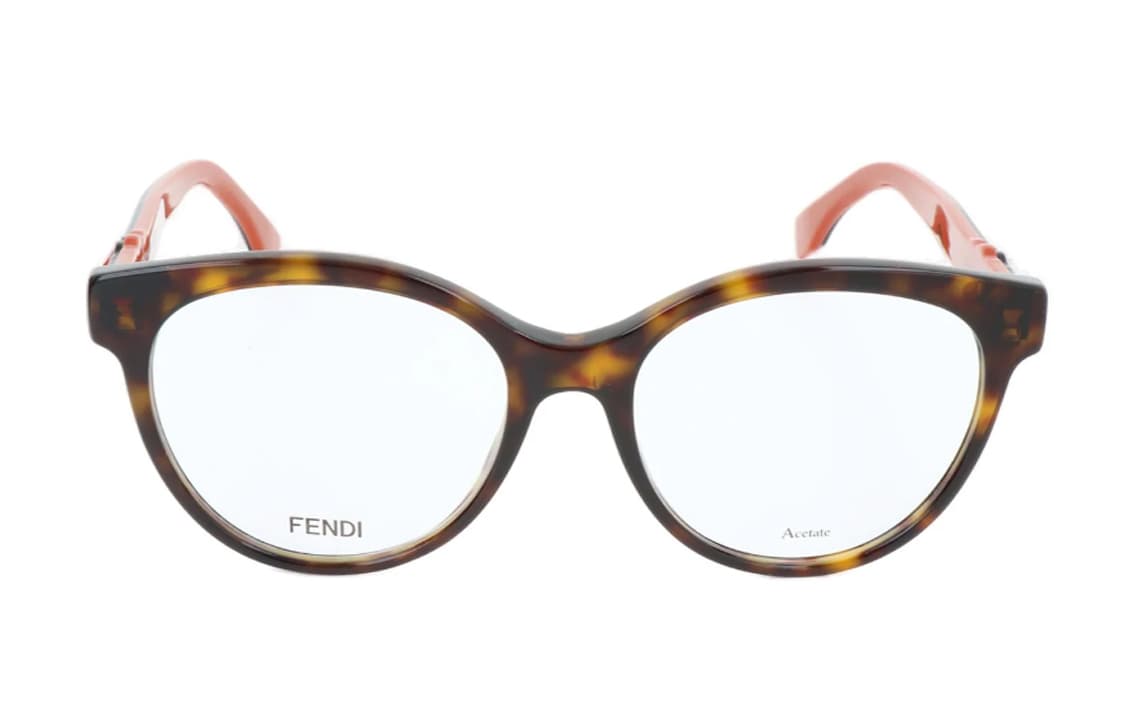Оправа FENDI Оправы для очков с фигурным дизайном Унисекс Коричневый - изображение 2