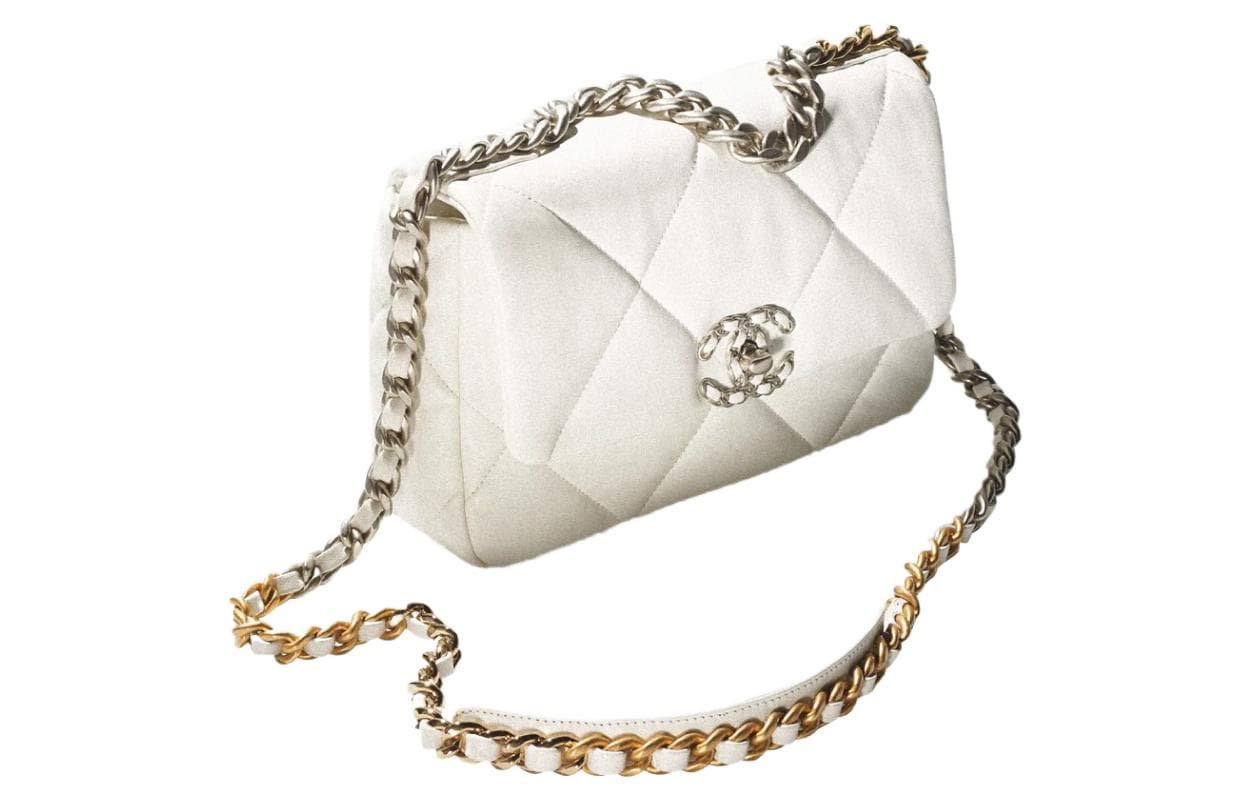 Сумка через плечо Chanel 19 Bag White - изображение 2