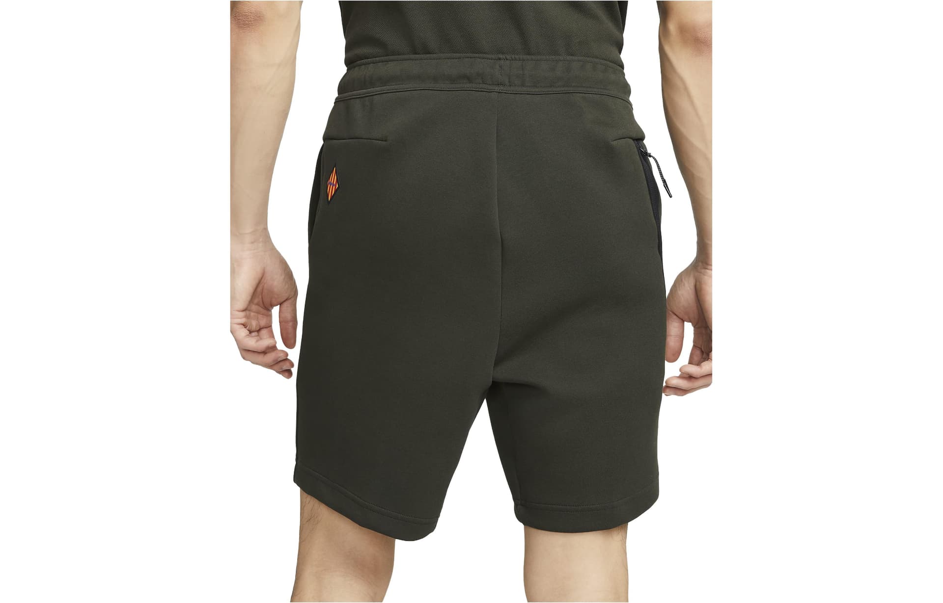 Тренировочные штаны Nike FC Barcelona Tech Fleece Olive - изображение 2