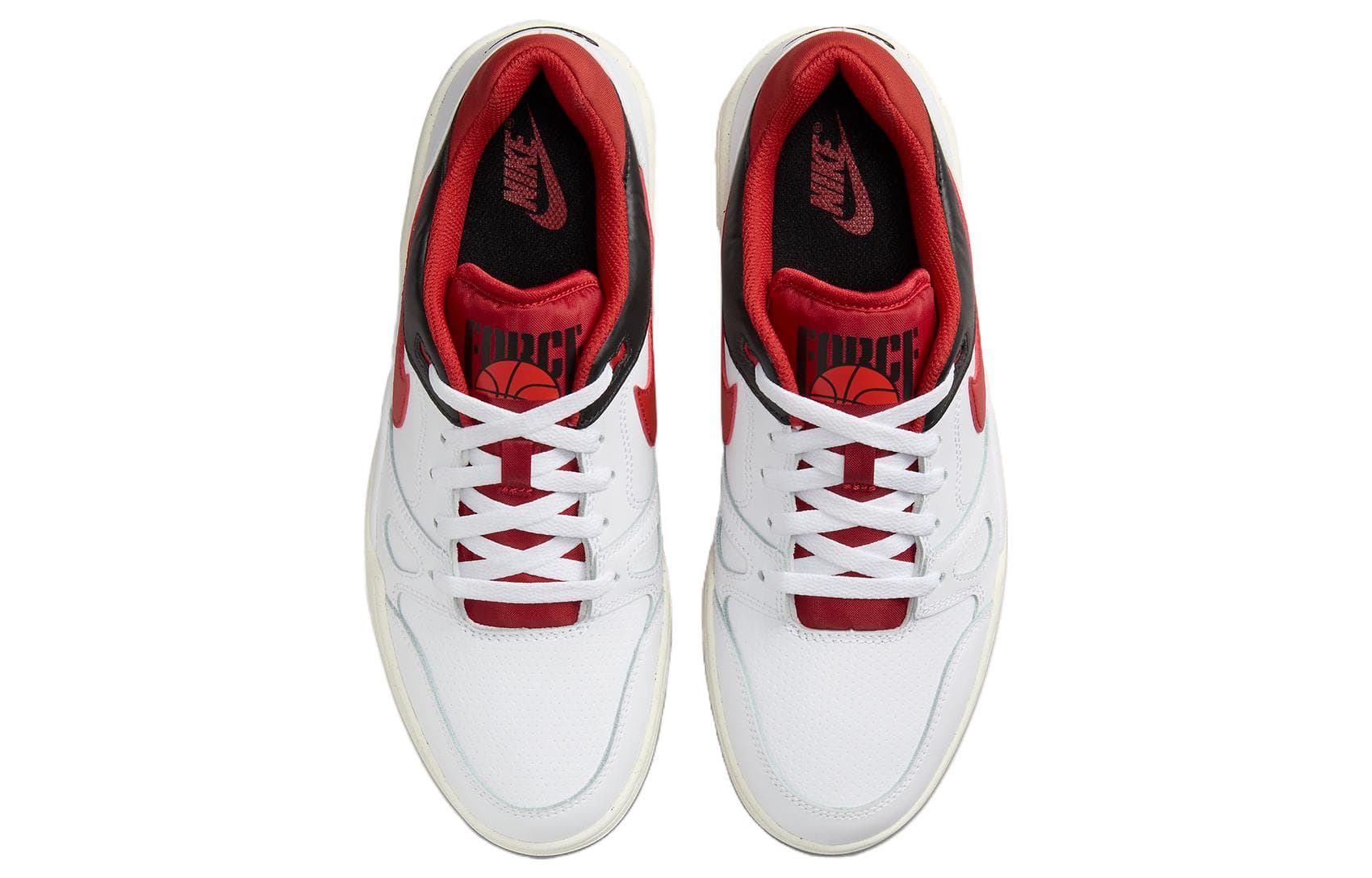 Кроссовки Nike Full Force Low White Red - изображение 4
