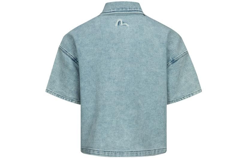 Блузка EVISU Джинсовый синий Женские рубашки - изображение 2