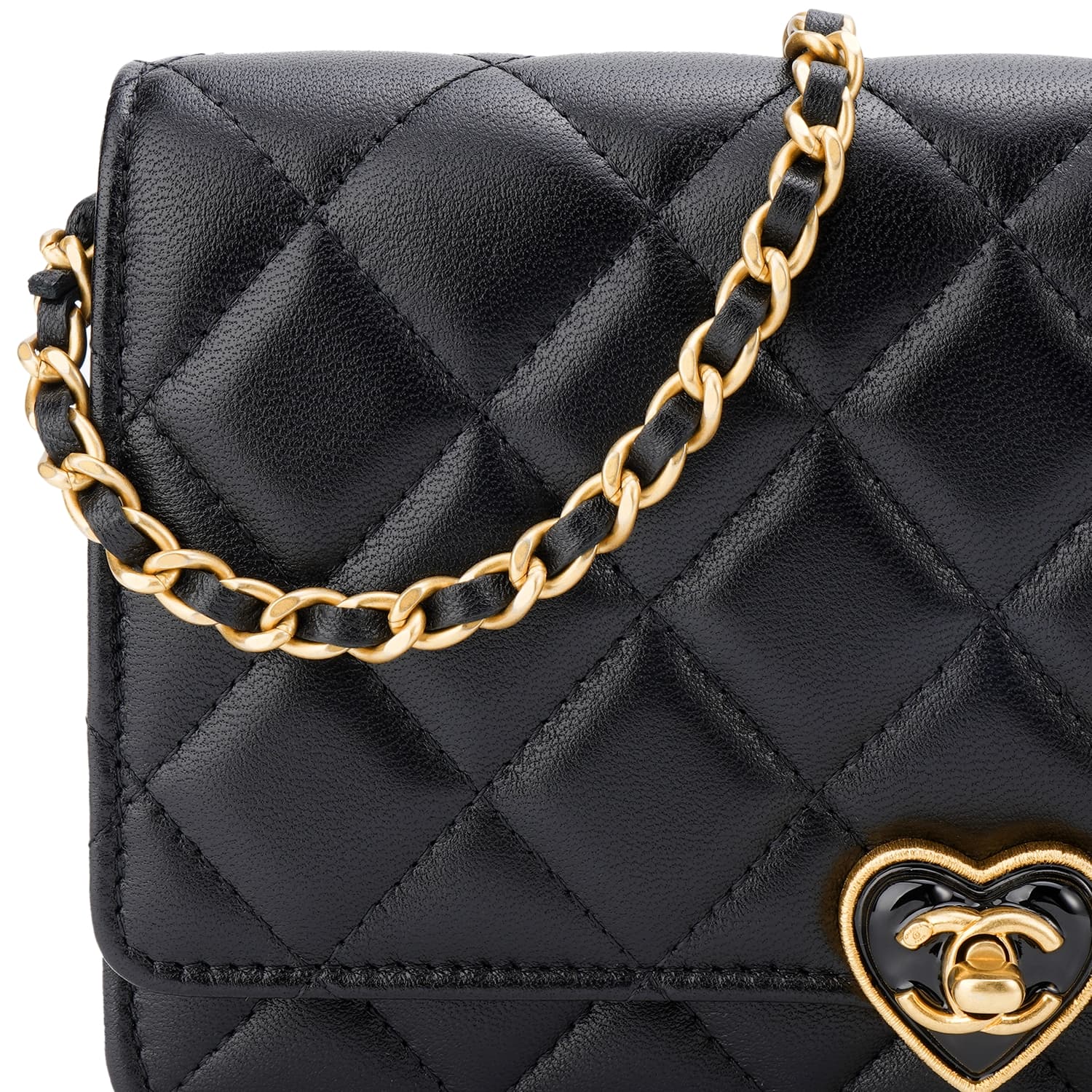 Сумка через плечо Chanel WOC Black Gold - изображение 6