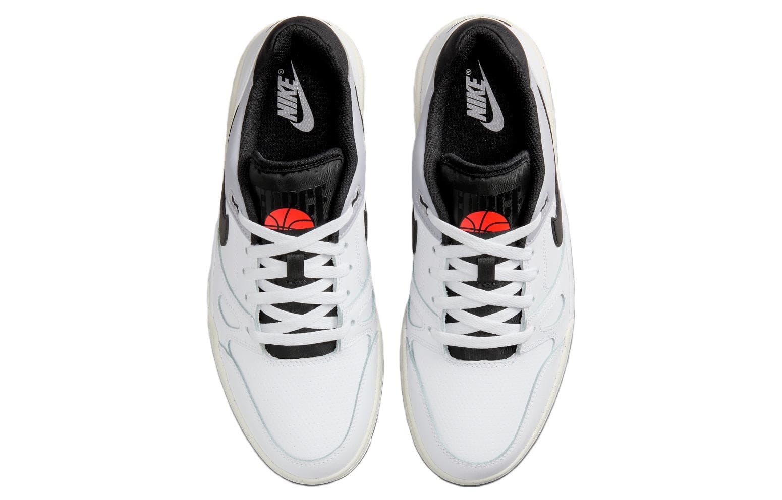Кроссовки Nike Full Force Low White Black - изображение 4