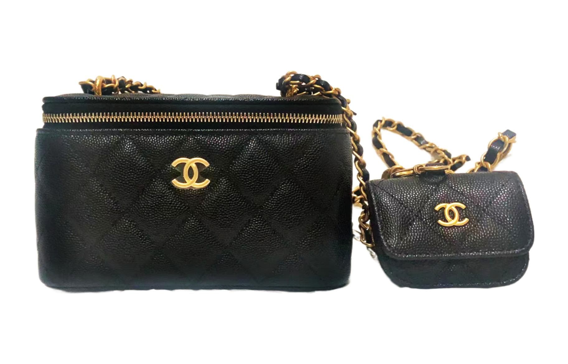 Сумка через плечо CHANEL 23A Chain Shoulder Bag Black - изображение 1