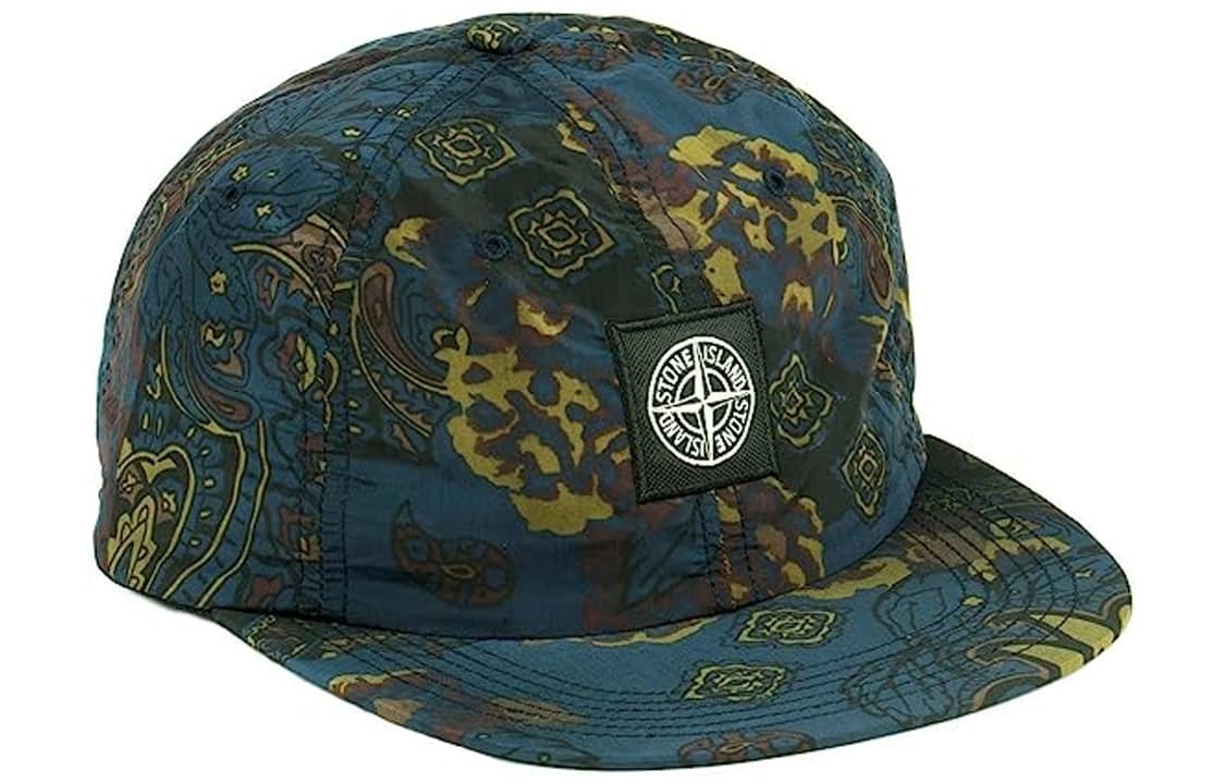 Кепка Supreme X STONE ISLAND Кепки Унисекс Синий Бордовый - изображение 3