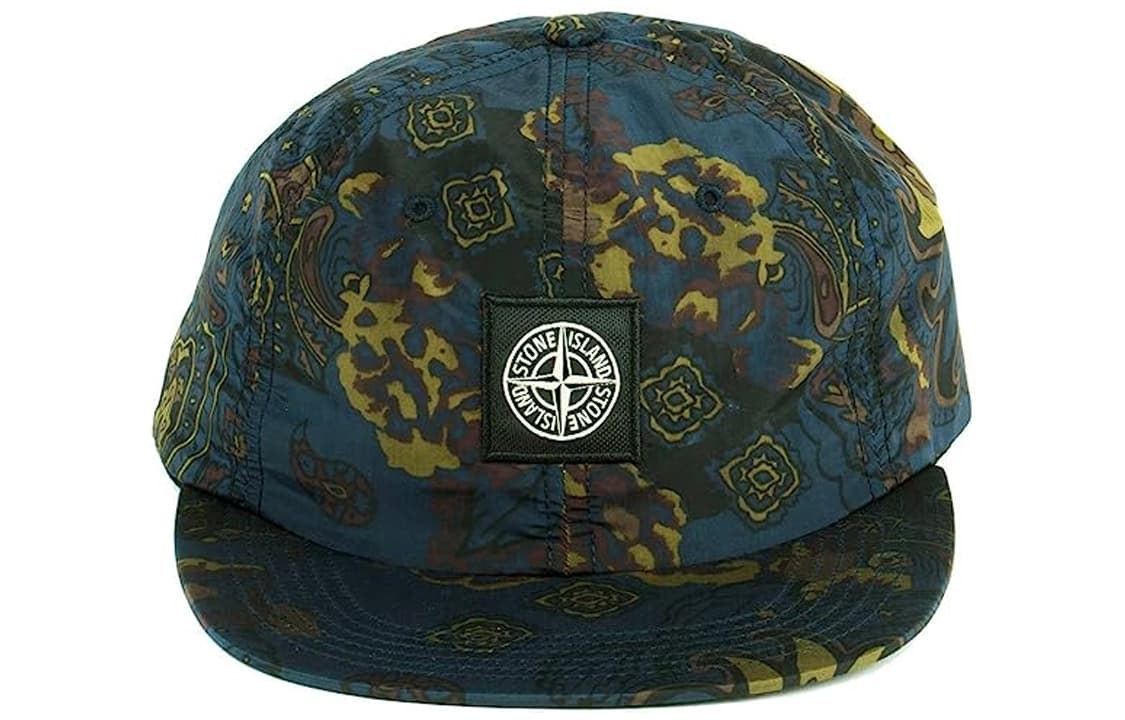 Кепка Supreme X STONE ISLAND Кепки Унисекс Синий Бордовый - изображение 2