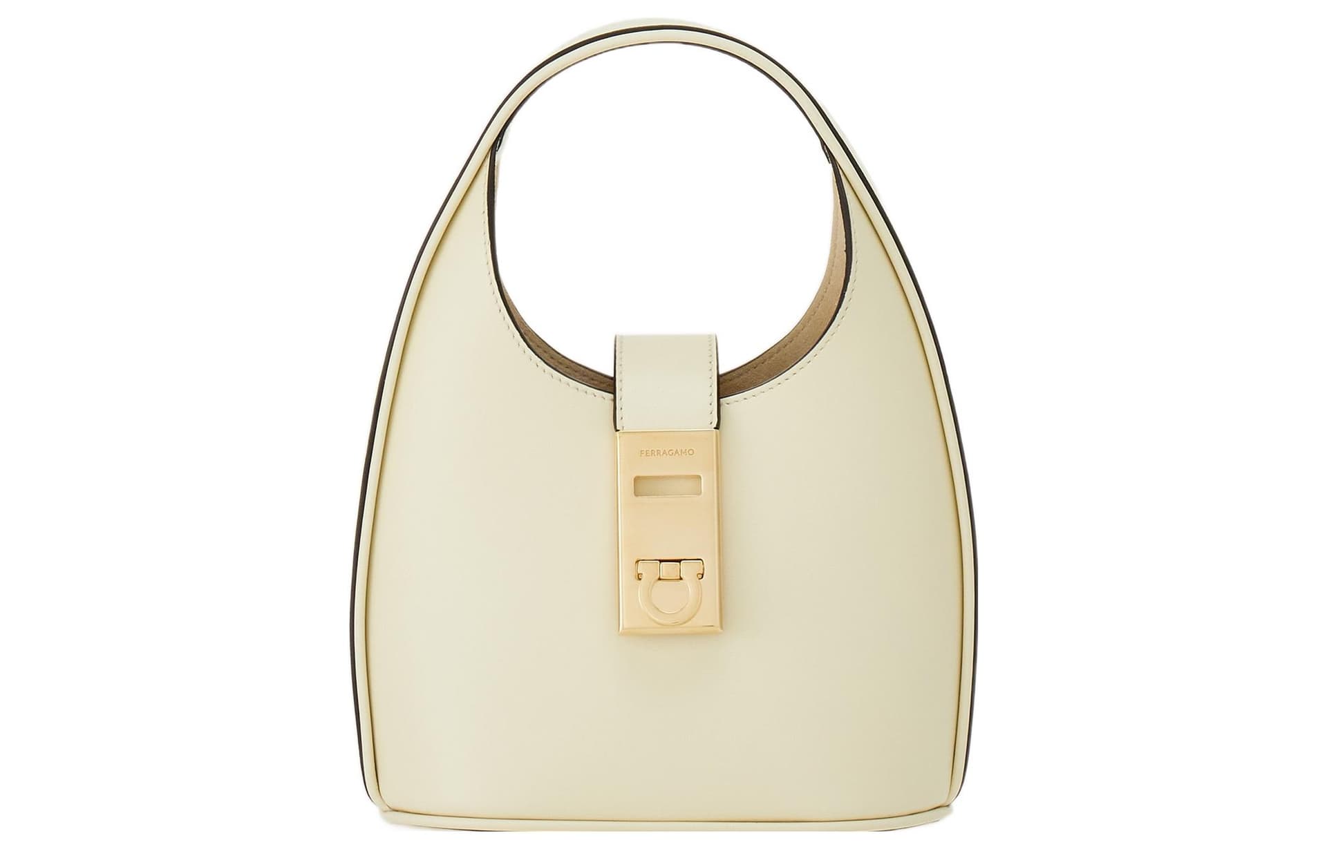 Сумка Ferragamo Gancini Mini Bag White - изображение 1