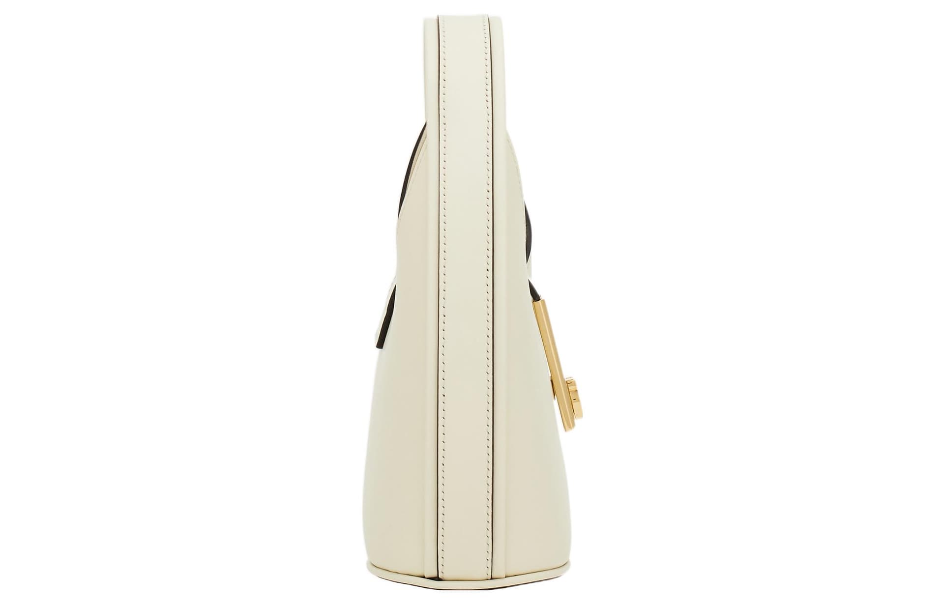 Сумка Ferragamo Gancini Mini Bag White - изображение 3