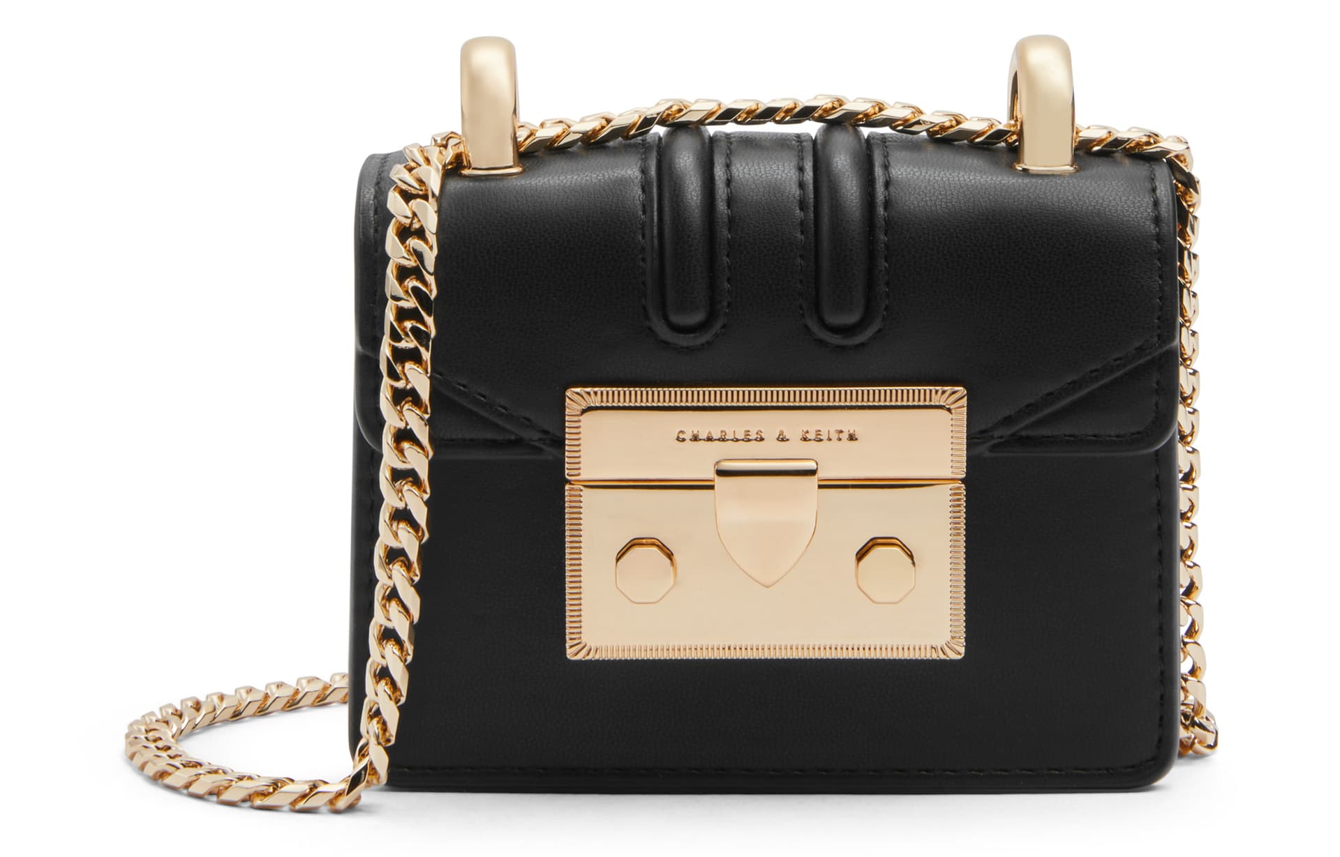 Сумка через плечо Charles & Keith Mini Crossbody Bag Black - изображение 1
