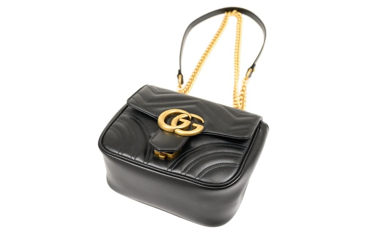 Сумка через плечо Gucci Marmont Mini Crossbody Bag - изображение 4