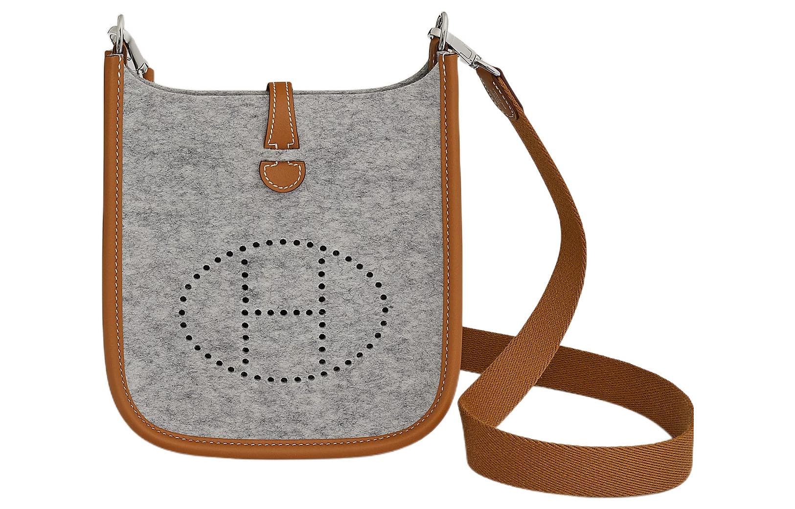 Сумка через плечо Hermes Evelyne 16 Moonlight Grey Brown - изображение 1