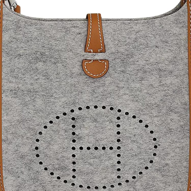 Сумка через плечо Hermes Evelyne 16 Moonlight Grey Brown - изображение 5