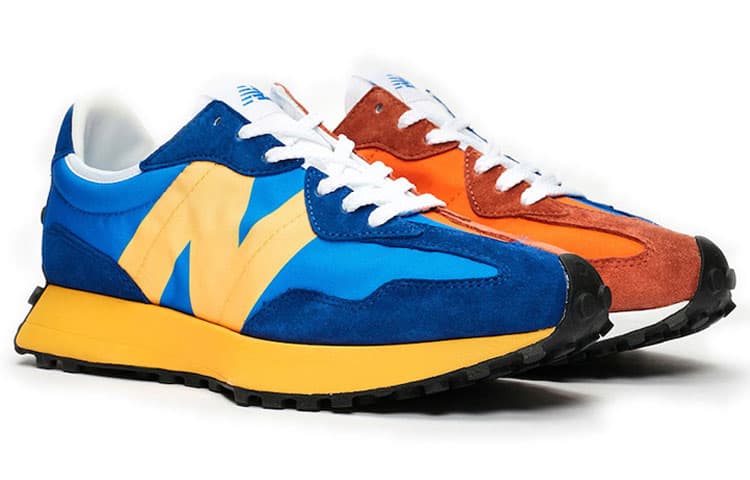Кроссовки для бега New Balance 327 Blue Orange - изображение 4