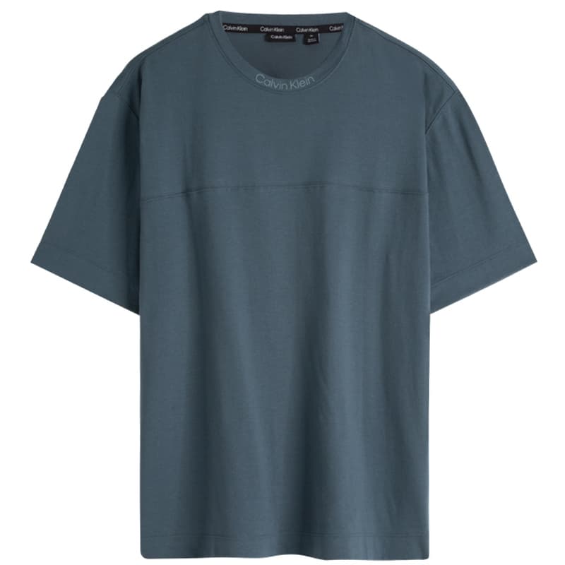 Футболка Calvin Klein T-рубашка мужская серая и синяя - изображение 2