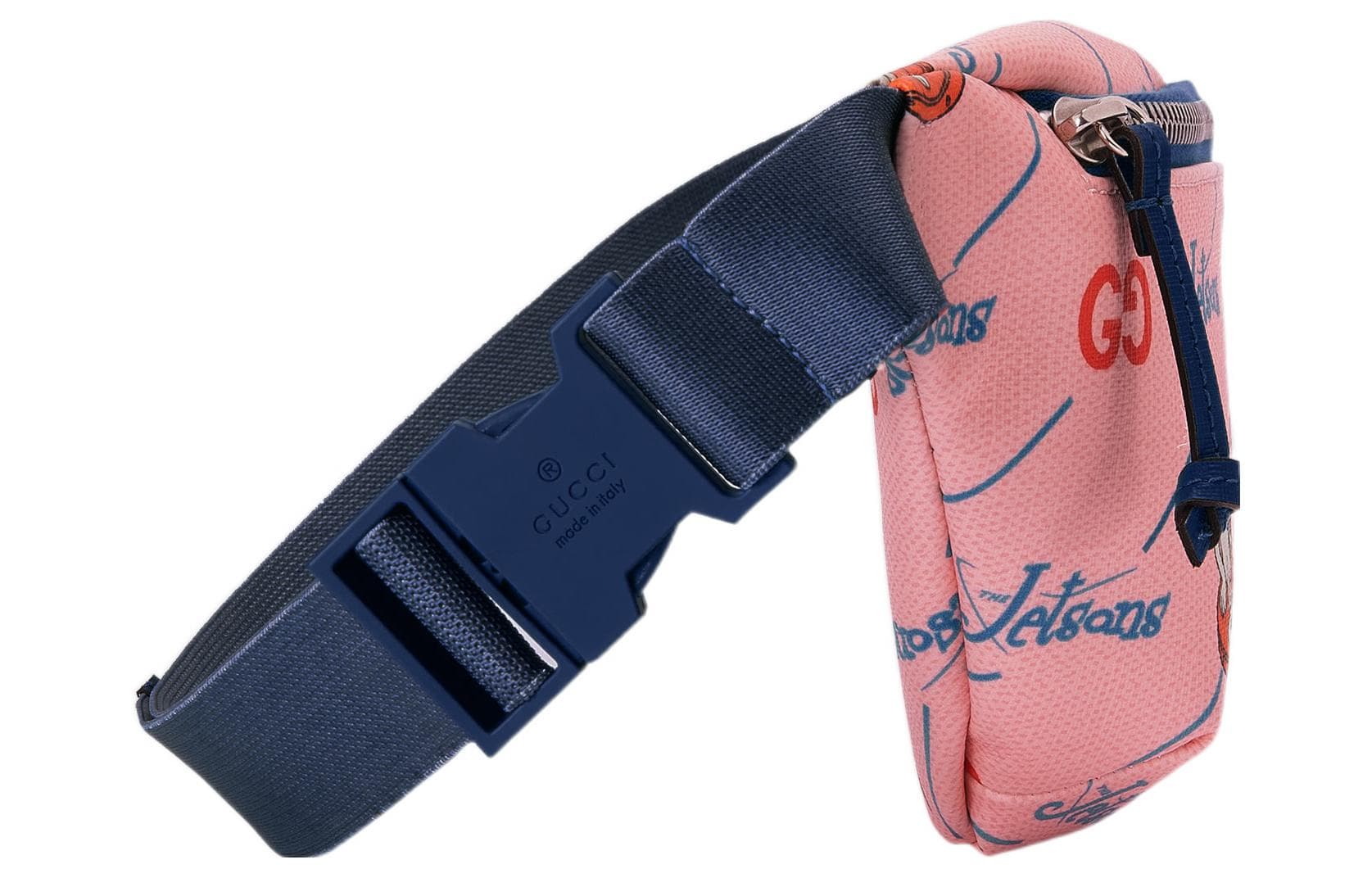 Gucci Canvas с кожаными вставками поясная сумка (бандана) стандартная детская розовая - изображение 4