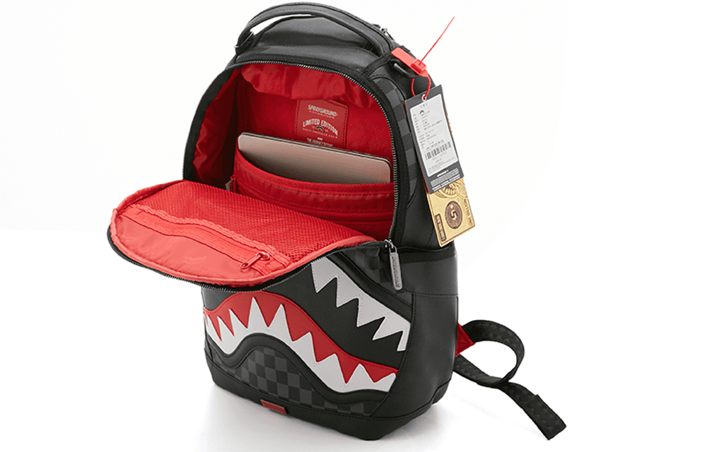 Рюкзак Sprayground Shark Mouth Checkered Backpack - изображение 6