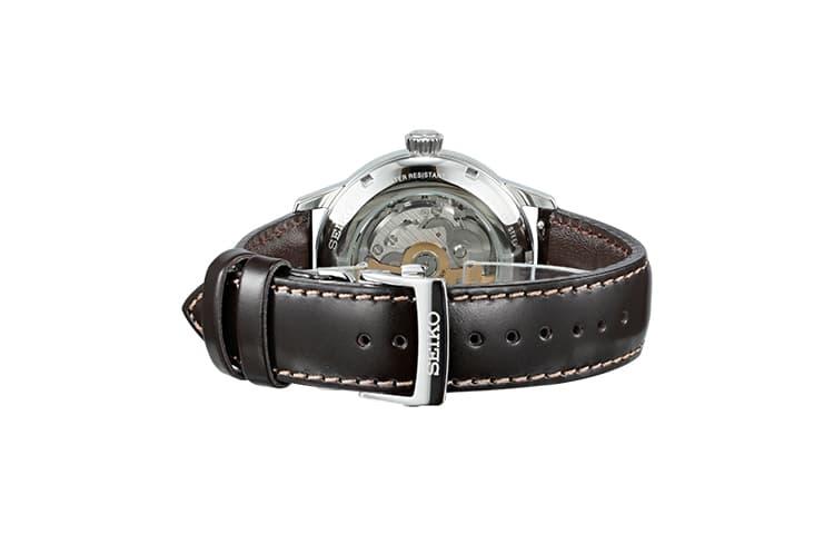 Часы SEIKO Механический механизм Коровья кожа Коровья кожа Шнуровка Часы Мужские Зеленый циферблат - изображение 3