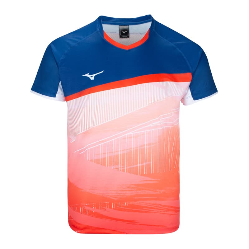 Mizuno Пэдл-бадминтонный комплект Джерси "Магия Цветов" унисекс оранжевый красный - изображение 2