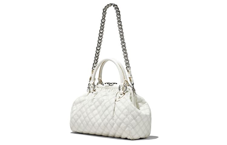 Сумка Marc Jacobs Quilted Leather Tote Bag White - изображение 5