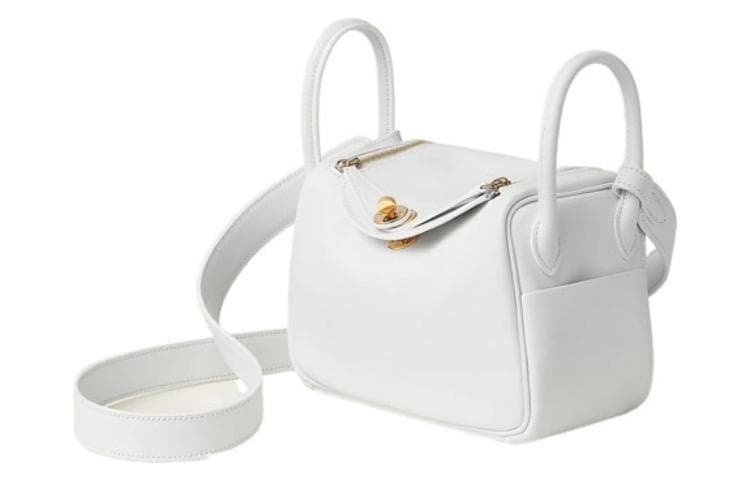 Сумка HERMES Lindy 19 Swift 01 Blanc - изображение 3