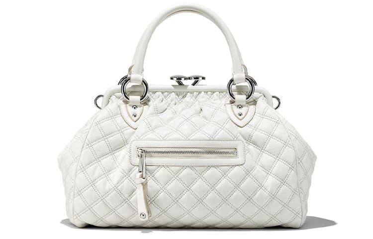 Сумка Marc Jacobs Quilted Leather Tote Bag White - изображение 3