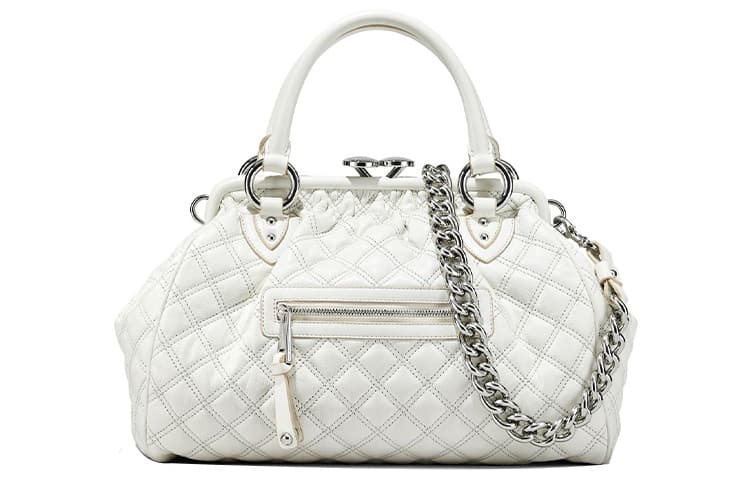 Сумка Marc Jacobs Quilted Leather Tote Bag White - изображение 1