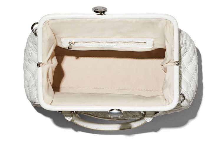 Сумка Marc Jacobs Quilted Leather Tote Bag White - изображение 4