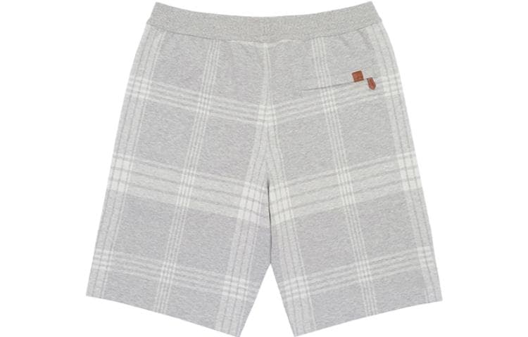 Шорты LI-NING 1990 Classic Series Повседневные шорты H-линия Средняя посадка Светло-серый меланж Мужской - изображение 2