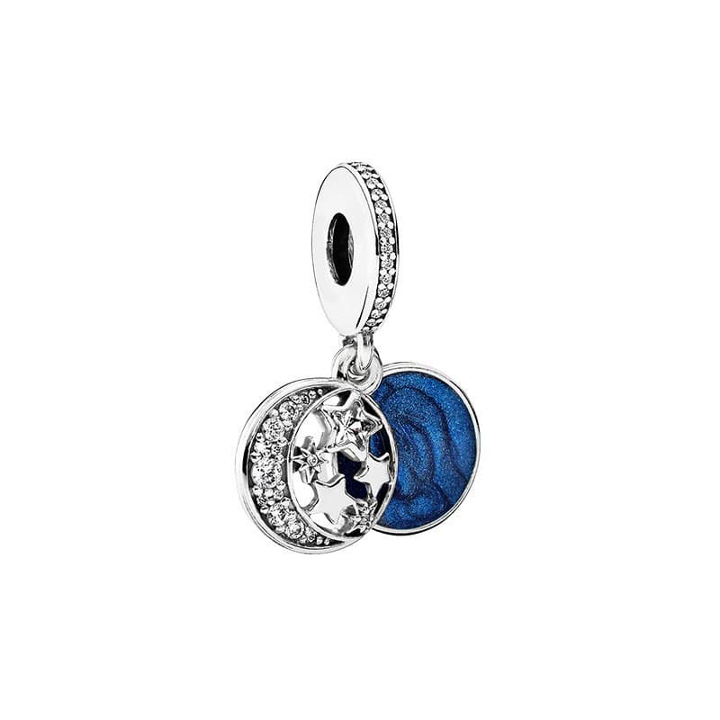 Кулон Pandora Moon and Star Pendant Charm Silver - изображение 1