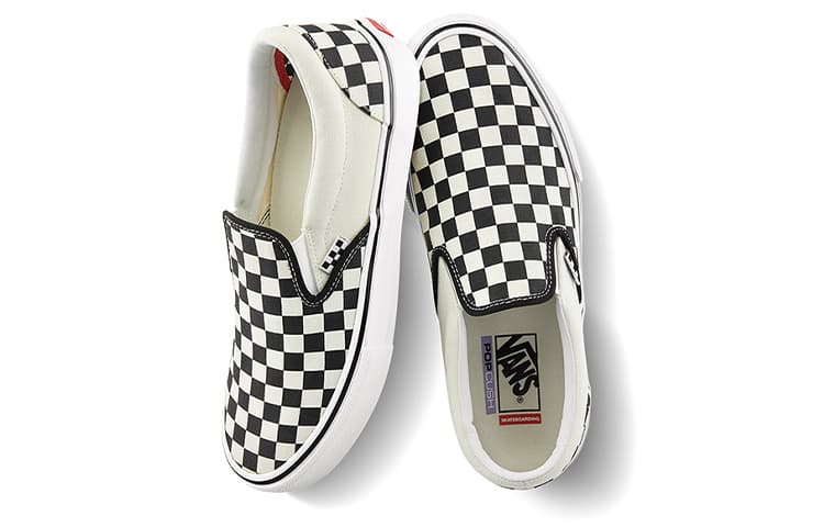 Кроссовки Vans Slip-On Skate Classics Black White - изображение 4