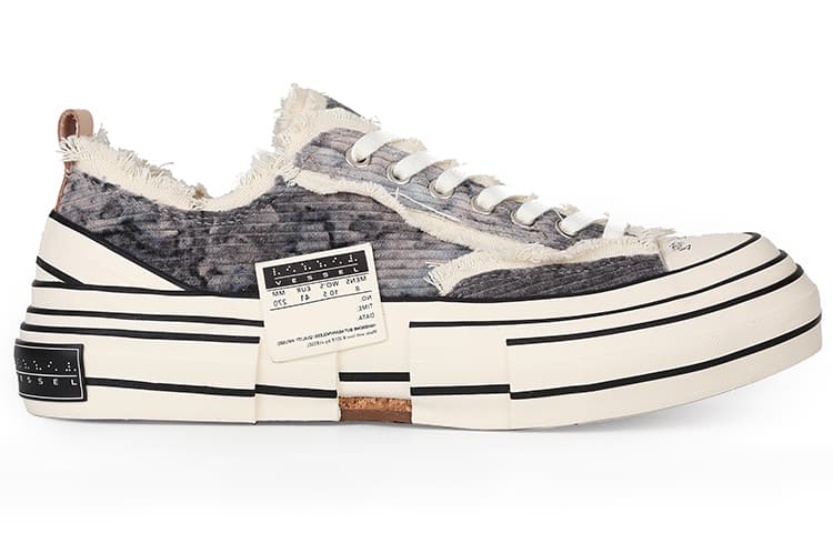 Кроссовки xVESSEL G.O.P. Lows "Corduroy Gray Tie-dye" - изображение 2