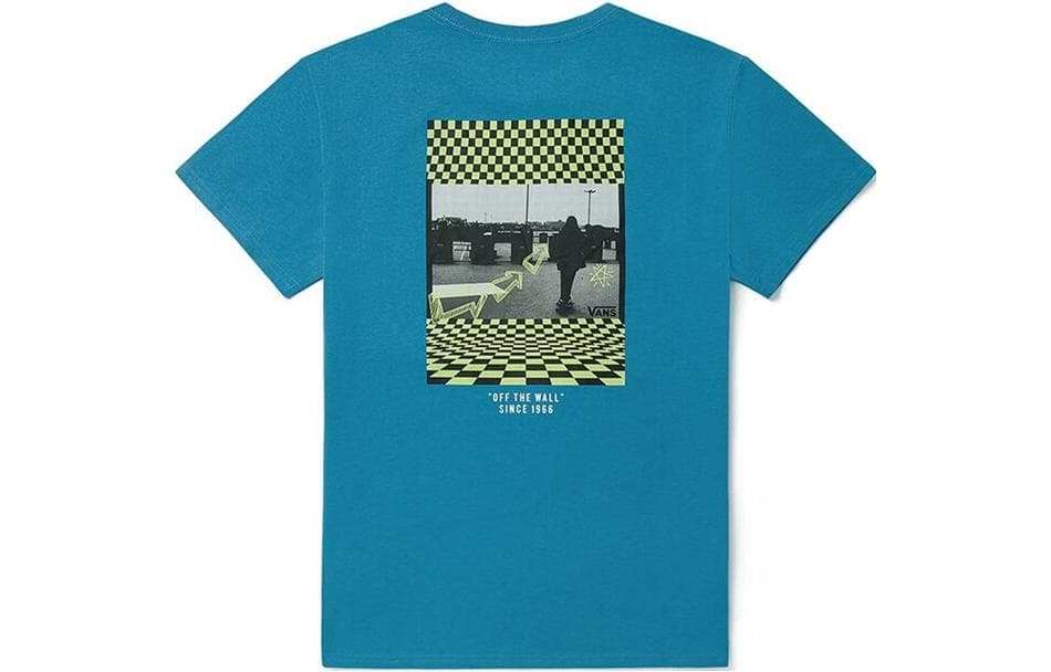 Футболка VANS Blue Women's T-Shirts VANS Синие Женские Футболки - изображение 2