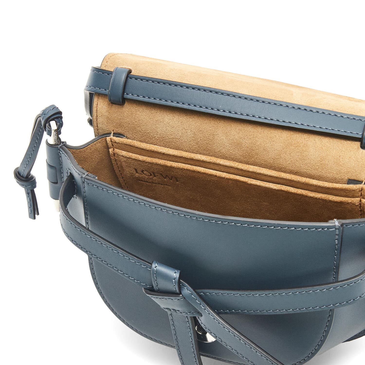 Сумка через плечо LOEWE Mini Puzzle Bag Blue - изображение 7