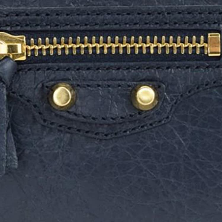 Кошелек Balenciaga Le City Кожаный кошелек женский синий черный - изображение 5