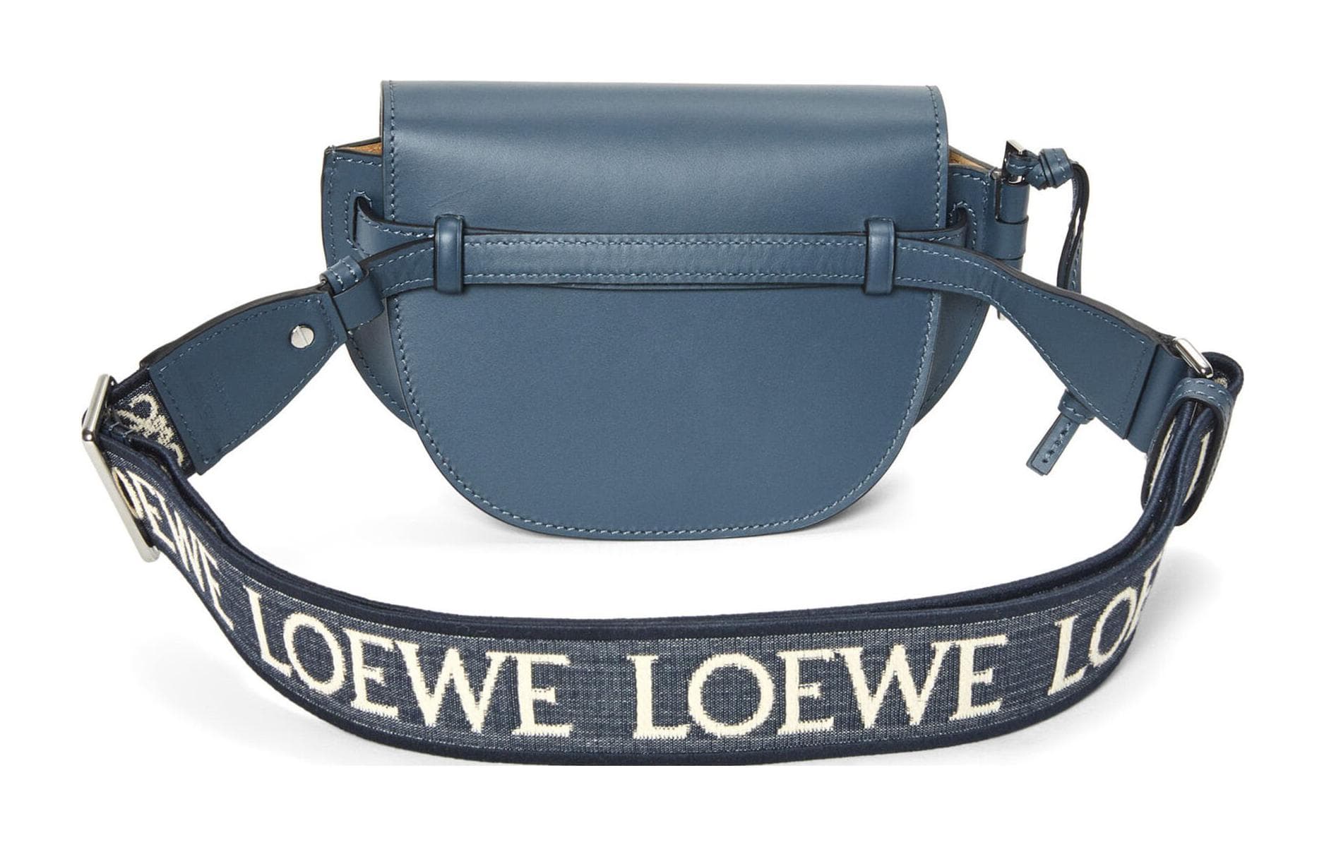 Сумка через плечо LOEWE Mini Puzzle Bag Blue - изображение 4