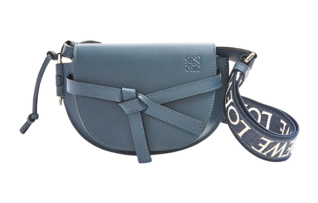 Сумка через плечо LOEWE Mini Puzzle Bag Blue - изображение 1