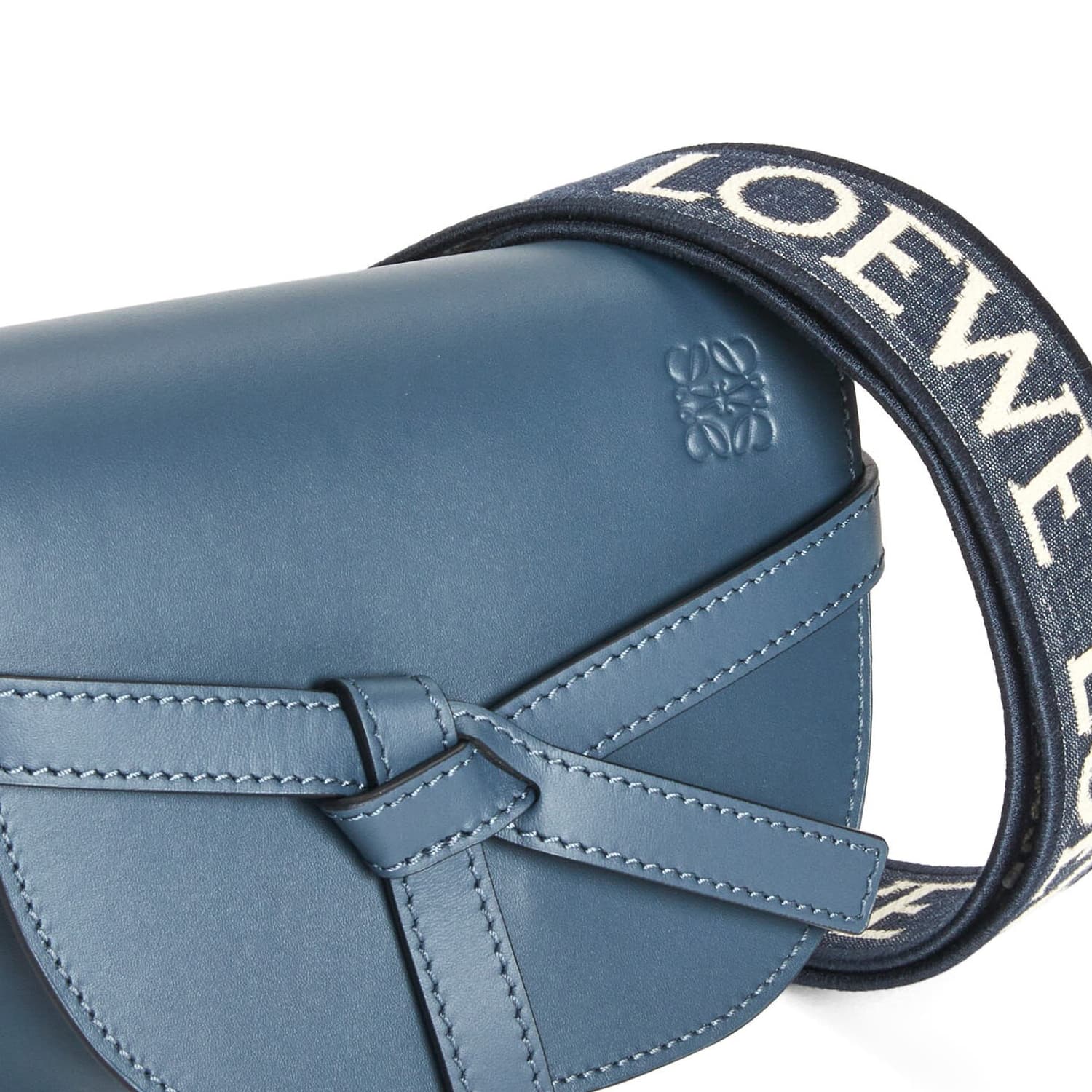 Сумка через плечо LOEWE Mini Puzzle Bag Blue - изображение 6