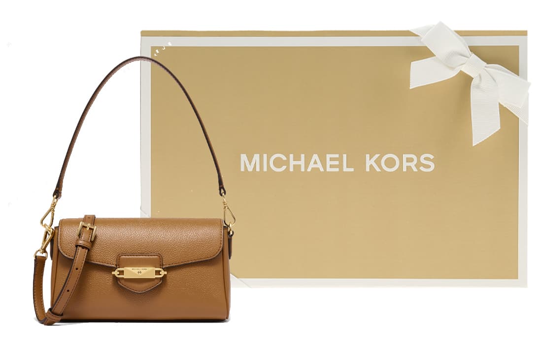 Мини-сумка MICHAEL KORS Fleur Коровья кожа Плечевая сумка Маленькая Женская Черная - изображение 2