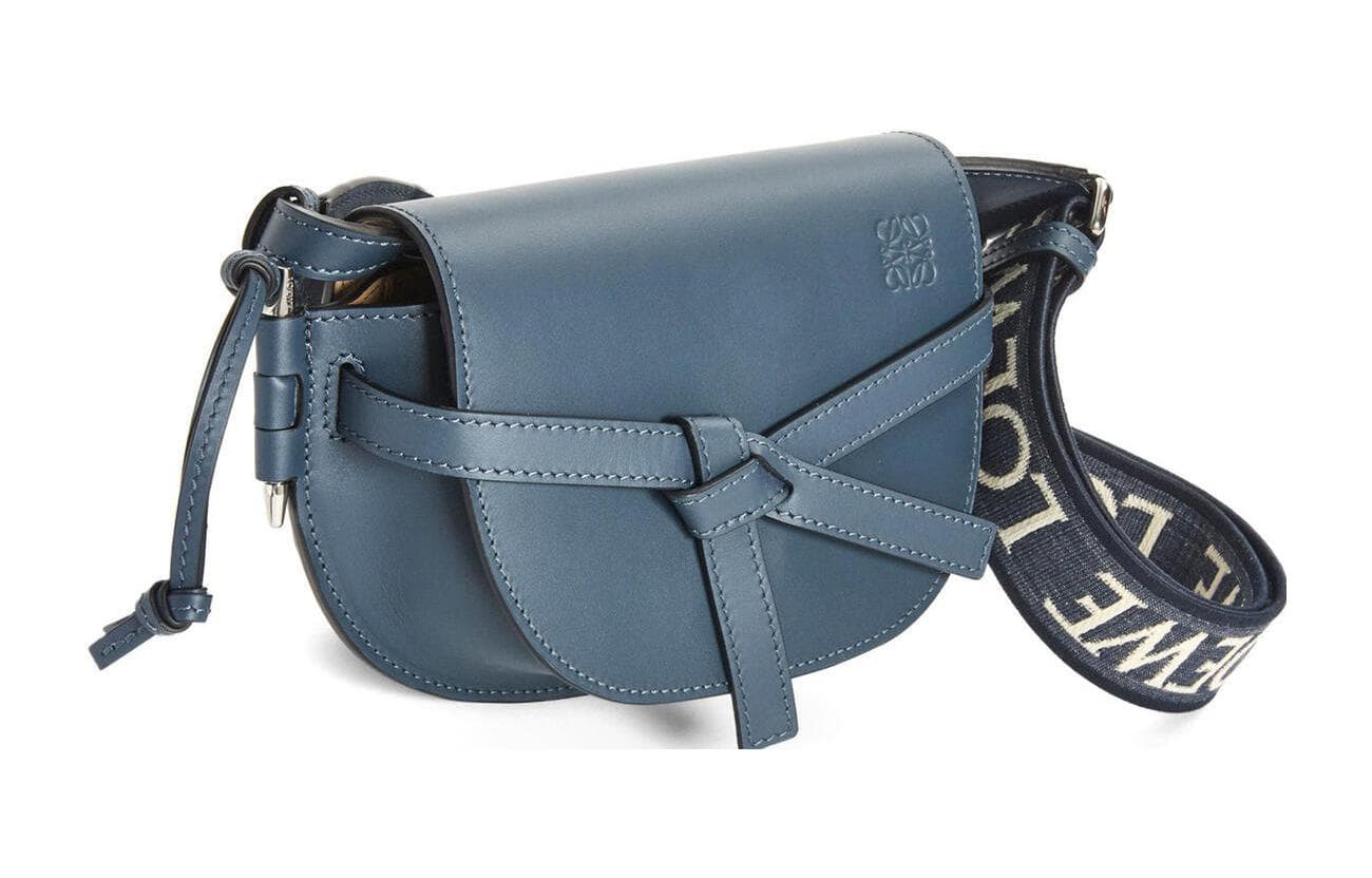 Сумка через плечо LOEWE Mini Puzzle Bag Blue - изображение 2