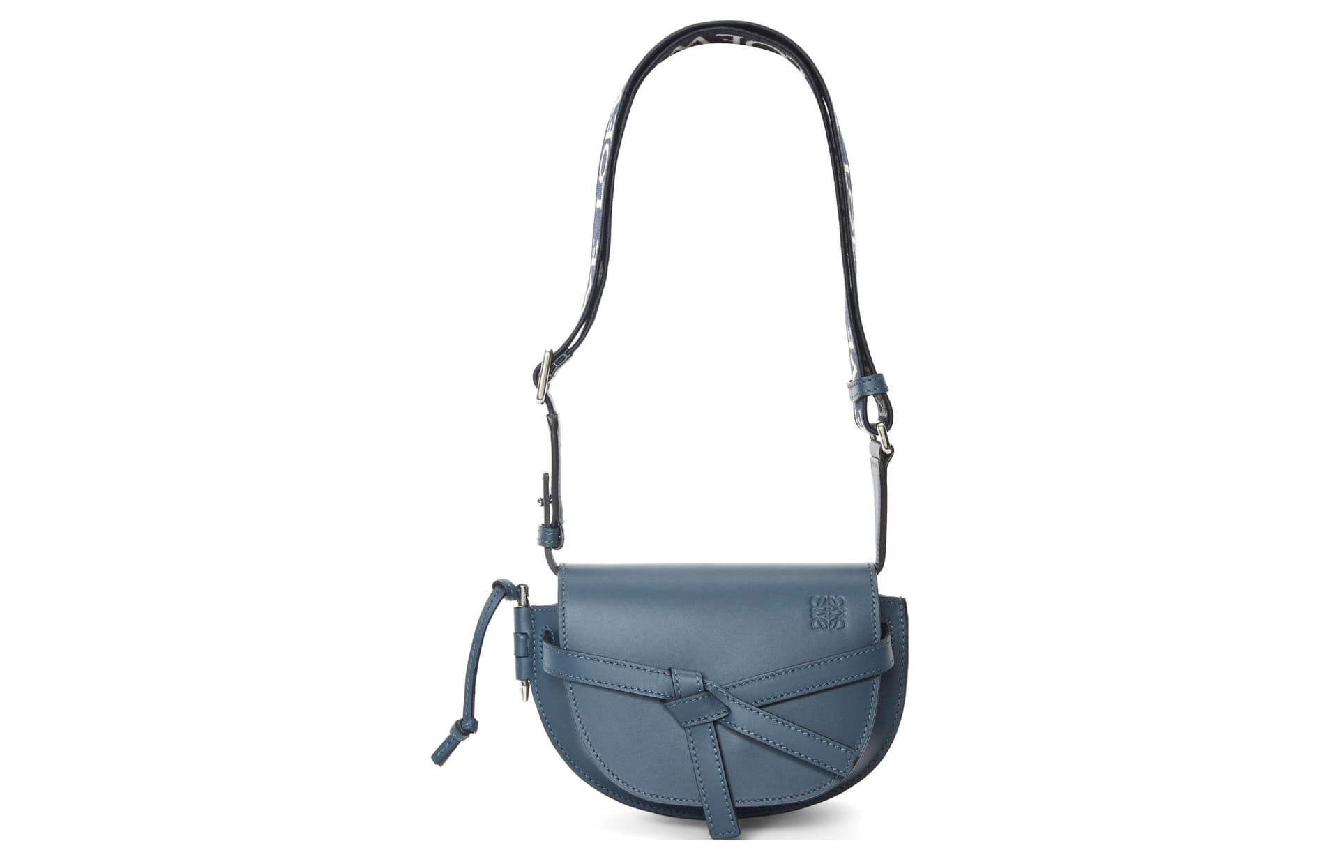 Сумка через плечо LOEWE Mini Puzzle Bag Blue - изображение 3