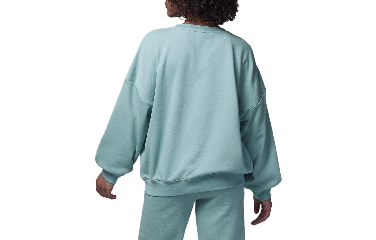Jordan Kids Hoodie Jumpman Icon Play Однотонный с круглым вырезом Минеральный Детский - изображение 2