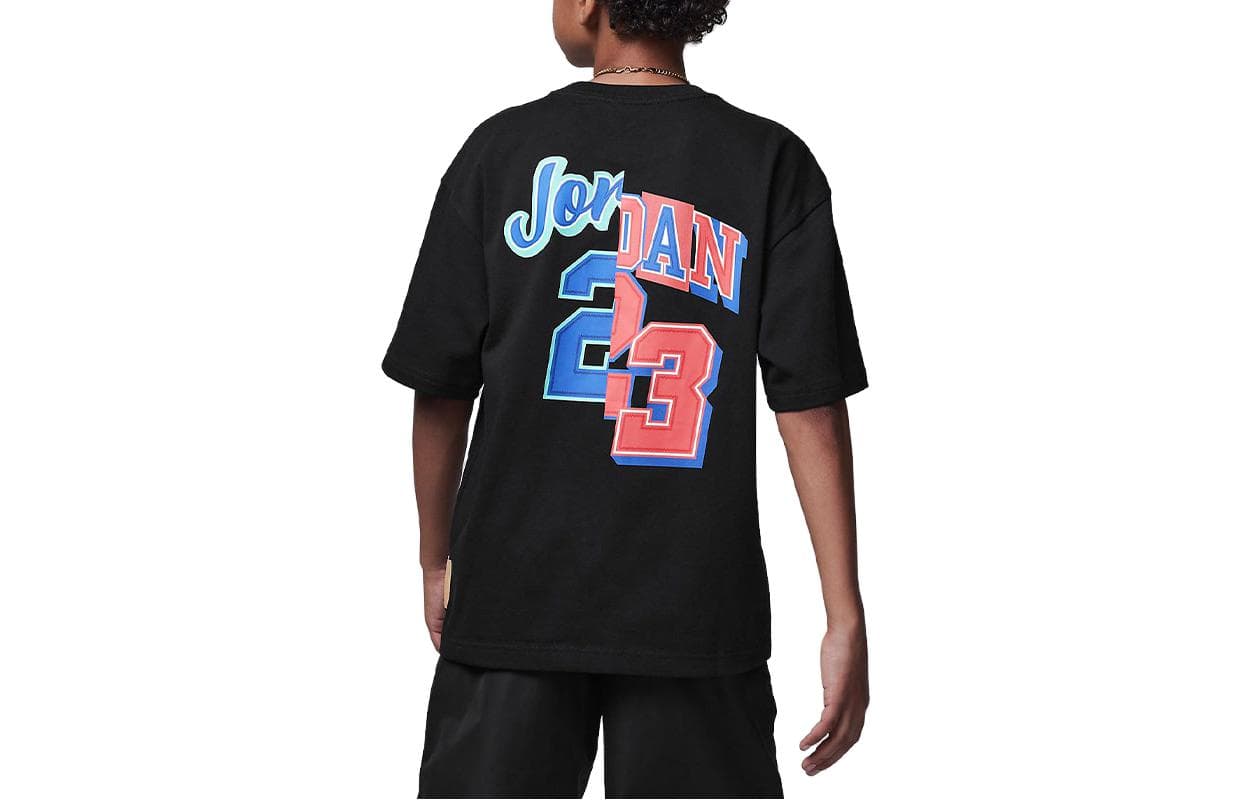 Футболка Jordan Flight Черный Kids T-рубашки - изображение 2
